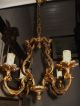 French Antique Ormolu Gilt Bronze 4 Arm Chandelier Ideal For Hallway Chandeliers, Fixtures, Sconces photo 4