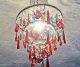 Chandelier Light Ceiling Pendant Retro Colour Crystals Shabby Glass Chic Lamp Chandeliers, Fixtures, Sconces photo 3