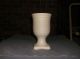 Brush - Mccoy Pottery Mid - Century Modern Matte White Ring Ware Art Pottery Vase A+ Mid-Century Modernism photo 4