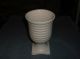 Brush - Mccoy Pottery Mid - Century Modern Matte White Ring Ware Art Pottery Vase A+ Mid-Century Modernism photo 7