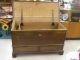 Early 1800 ' S Antique American Chippendale Blanket Chest Trunk Drawers Grab Lock 1800-1899 photo 2