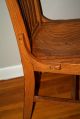 Vintage 1950s Solid Oak Chair,  Courtroom,  Home,  Office,  School Mid Century Jury 1900-1950 photo 5