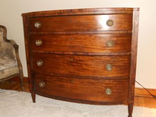 Elegant Antique Federal Cherry & Mahogany Chest Of Drawers Pick Up In Pittsburgh photo