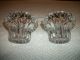 Stunning Vtg 1930 ' S Antique Lead Crystal Starburst Candle Holders/gorgeous Cond. Candle Holders photo 4