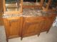 2 Pieces Vintage European Art Deco Buffet And Server,  Both With Granite Tops 1900-1950 photo 1