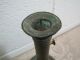 Antique Mid 1800 ' S Brass Push - Up Candlestick - Fabulous Patina 7 