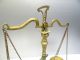 Vintage Metal Brass Ornate Free Standing Merchants Decorative Coin Scale Nr Scales photo 5