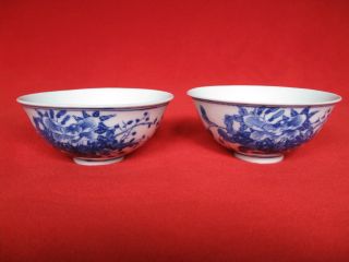A Pair Of Blue And White Porcelain Bowl photo