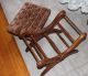 Antique Victorian Walnut Piano Foot Stool Bench Taboret Colapsible 1800-1899 photo 6