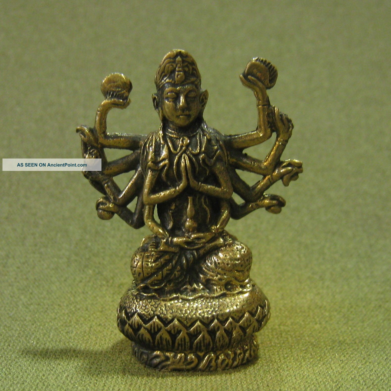 Holy Buddha Chinese Style Wealth Lucky Safety Charm Thai Amulet Amulets photo