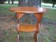 Hand Made Primitive Solid Pine Multi - Use Lamp / End Table,  Charming Oval Shape Primitives photo 6