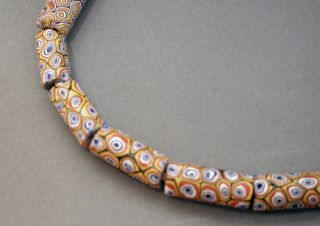 Jewelry Necklace Venice Millefiori Africa Currency Glass Tradebeads Ghana Ethnix photo