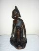 Vintage African Carving In Dark Hardwood Of A Woman 32cm Tall,  Hand Carved Other photo 1