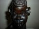 Vintage African Carving In Dark Hardwood Of A Woman 32cm Tall,  Hand Carved Other photo 4