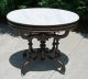 Spectacular Large Victorian Walnut Oval Marble Top Parlor Center Table C1875 1800-1899 photo 1