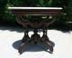 Spectacular Large Victorian Walnut Oval Marble Top Parlor Center Table C1875 1800-1899 photo 2