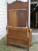 Late 19th C Antique Quartersawn Oak American Carved Dresser Chest Drawers Mirror 1800-1899 photo 10