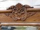 Late 19th C Antique Quartersawn Oak American Carved Dresser Chest Drawers Mirror 1800-1899 photo 3