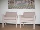Pair Mid Century Modernist Upholstered Club Side Chairs Post-1950 photo 1