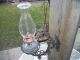 Antique/vintage Victorian Era Cast Iron Oil Lamp Bracket & Vin Oil Lamp - 41 Chandeliers, Fixtures, Sconces photo 1