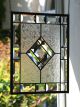 Starshine Clear Stained Glass Window Panel With Faceted Bevels 1940-Now photo 5