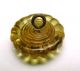Antique Charmstring Glass Button Honey Color Cross Mold Swirl Back Buttons photo 2