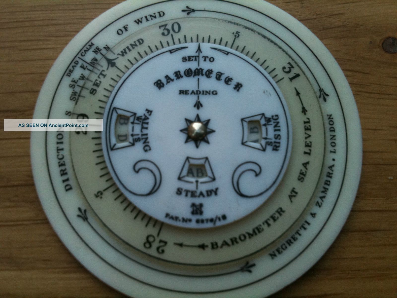 Exquisite Rare Negretti & Zambra 1915 Ivorine Weather Calculator / Box Other photo