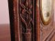 Antique Rare Wood Thermometer Working Cond With Carved Designs Flower Primitives photo 3