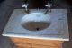1800s Antique Victorian Marble Bathroom Vanity Sink & Faucets 1800-1899 photo 1