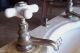 1800s Antique Victorian Marble Bathroom Vanity Sink & Faucets 1800-1899 photo 5