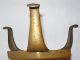 Vintage Brass Queen Anne Leg Fireplace Trivet Or Hearth Stand Trivets photo 3