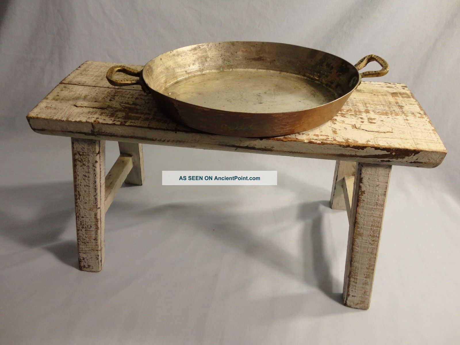 Vintage Hammered Copper Gratin Pan 10.  5 
