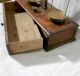 Vintage Antique Brass Balance Scale Wooden Drawer Case Wood Box Jeweler Pharmacy Scales photo 11