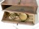 Vintage Antique Brass Balance Scale Wooden Drawer Case Wood Box Jeweler Pharmacy Scales photo 5