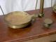 Vintage Antique Brass Balance Scale Wooden Drawer Case Wood Box Jeweler Pharmacy Scales photo 8