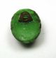 Antique Leo Popper Glass Button Green Red & Silver Oval Buttons photo 2