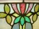 Sweet & Fine Antique Arts & Crafts Stained Glass Transom Window Indy Estate 105 1900-1940 photo 2