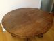 Antique Claw Foot Round Oak Table 1900-1950 photo 3