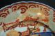 Rare Antique Japanese Imari Hand Painted Enamel Plate With Horse Women & Fish Plates photo 1