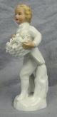 Gerold Porzellan Figure Boy With Basket Of Flowers Figurines photo 3