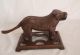 Antique Cast Iron St.  Bernard/ Lab Dog Nut Cracker,  Bronze Patina Metalware photo 2