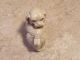 A Finely Carved & Signed Japanese Netsuke Faux Ivory Dog & Beetle Figurine Bug Netsuke photo 2