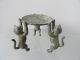 Ancient Plate Chinese Bronze Three Cats Supporting Old Exquisite 09 Other photo 2