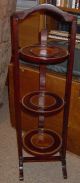 Antique English Pie Stand - Folding Floor Stand 1900 - 1920 ' S 1900-1950 photo 1
