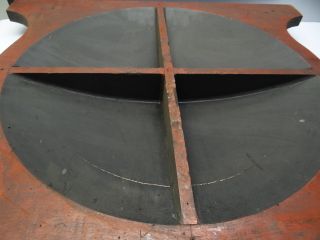 Vintage Large Wood Circular Red & Black Chase E - 410 - 1105 Industrial Form Mold Nr photo