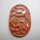 Chinese Carving Huang Long Jade Dragon Phoenix Pendant Nr Other photo 3