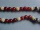 Chinese Asian Camelian Beaded & Silver Necklace With Rare Drop Other photo 4