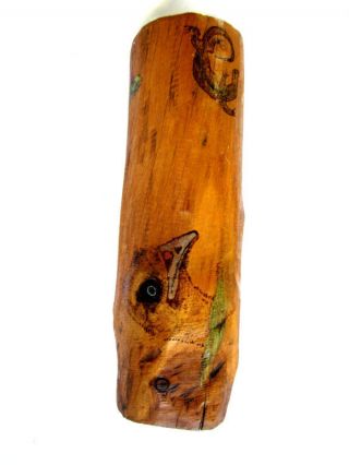 Rare Aussie Emu Caller Didgeridoo –signed With Paintings photo