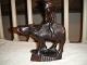 Vintage Wood Sculpture Of Chinese Man Riding A Water Buffalo - Chinese Oxen - Look Oxen photo 1