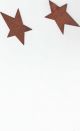 Set Of 2 Primitive Folk Art Handcrafted Rusty Tin Star Shape Primitives photo 3